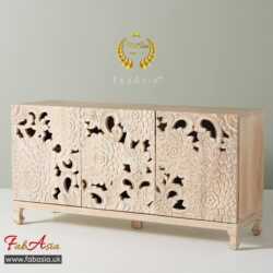 FabAsia CERO Carved Solid Wood Cabinet 2