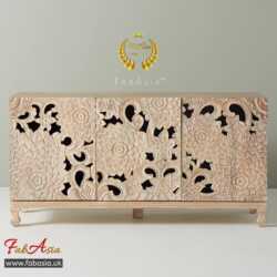 FabAsia CERO Carved Solid Wood Cabinet 3