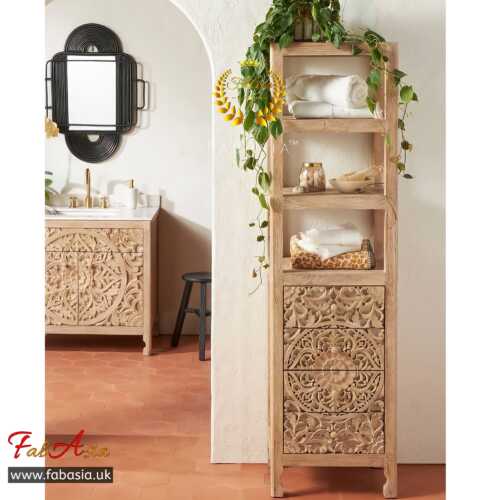 FabAsia Carito Carved Side Table 4