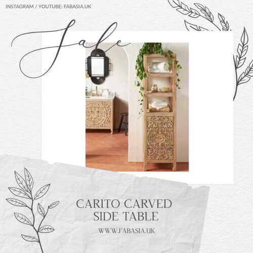 FabAsia Carito Carved Side Table 5