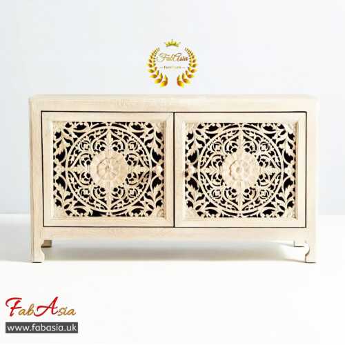 FabAsia Ceroe Carved Solid Wood Cabinet 2