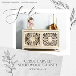 FabAsia Ceroe Carved Solid Wood Cabinet 6