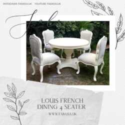 FabAsia Louis French Dining 4 Seater 1