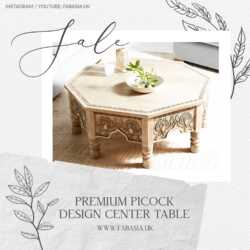 FabAsia Premium Peacock Design Center Table 5