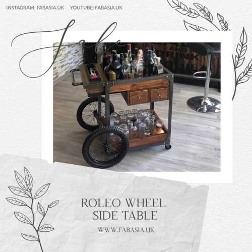 FabAsia Roleo Wheel Side Table 2