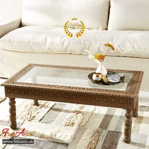 FabAsia Royal Carved Center Table 2