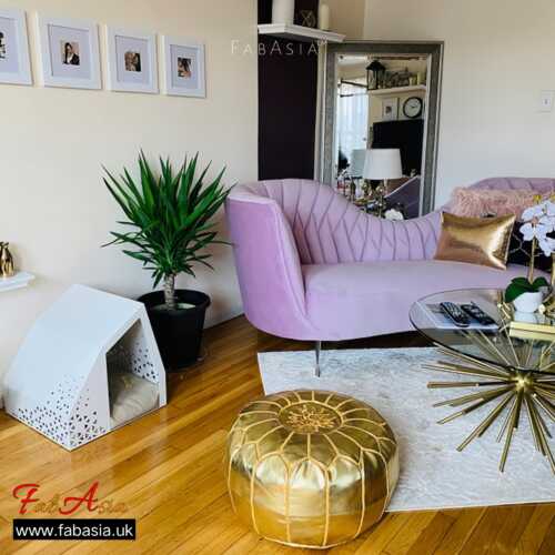 FabAsia Beautiful Leather Poufs 4