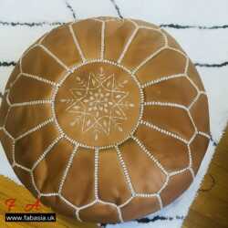 FabAsia Beautiful Leather Poufs 5