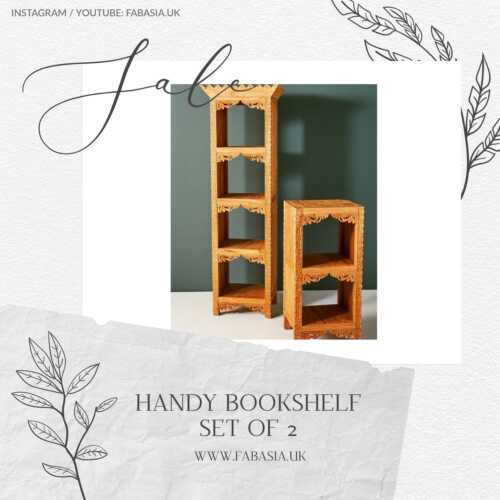 FabAsia Handy bookshelf set of 2 4