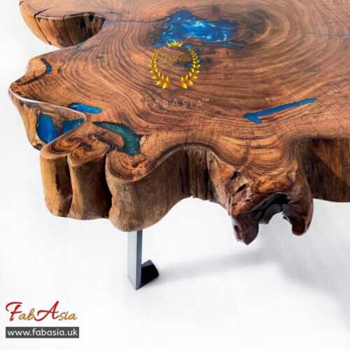 FabAsia Lero blue finish table 4