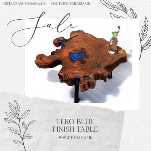 FabAsia Lero blue finish table 5