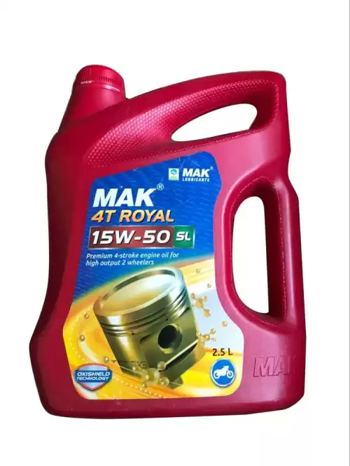 FabAsia 15W50 b 2.5L b b MAK b b 4T b b Royal b Engine Oil Can of 2.5 Litre